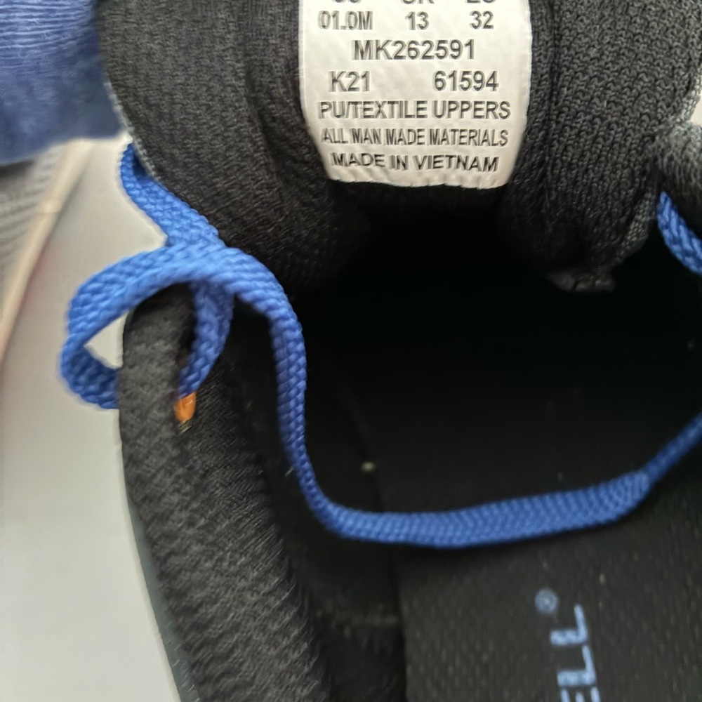 Merrell Gray and Blue Trail Shoes